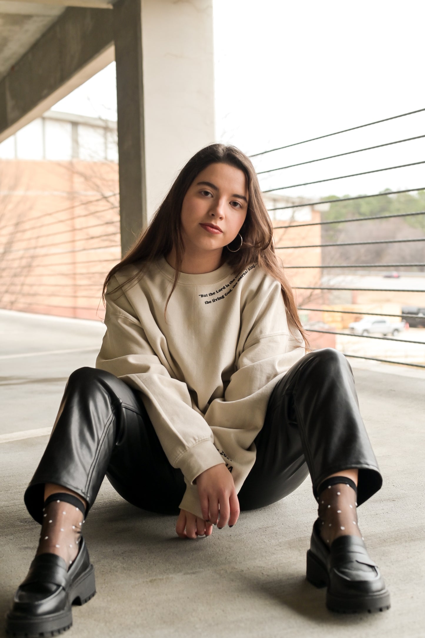 THE LIVING GOD BEIGE W/ BLACK