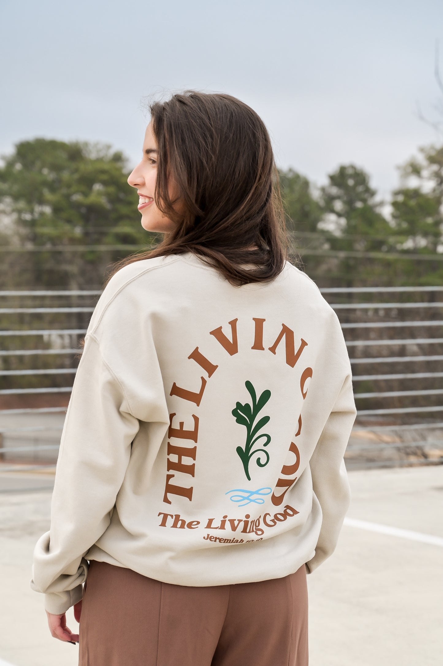 THE LIVING GOD BEIGE W/ BROWN