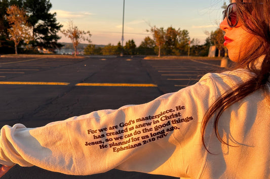 MASTERPIECE HOODIE BEIGE W/ DARK BROWN