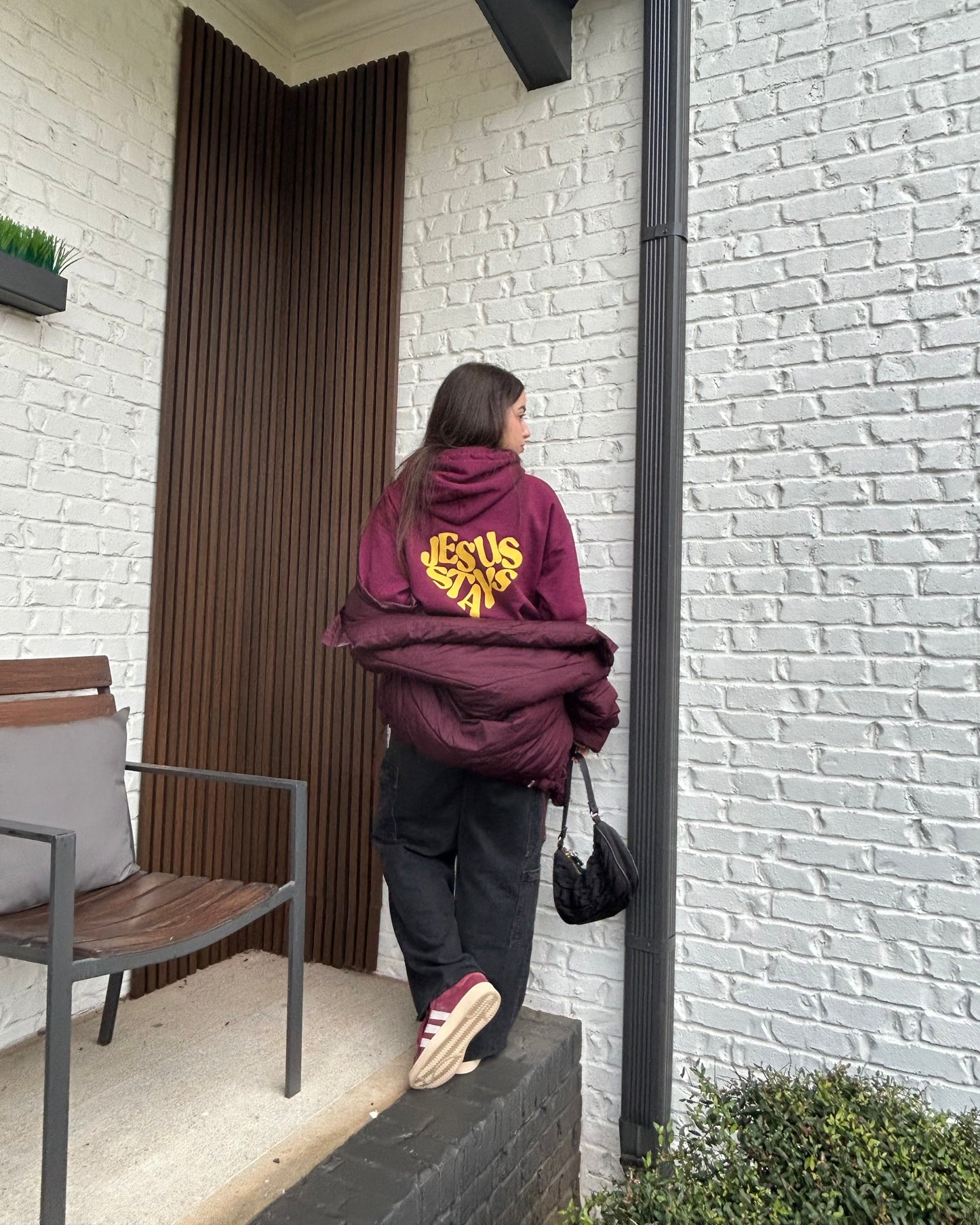 JESUS STAYS MAROON W/ YELLOW