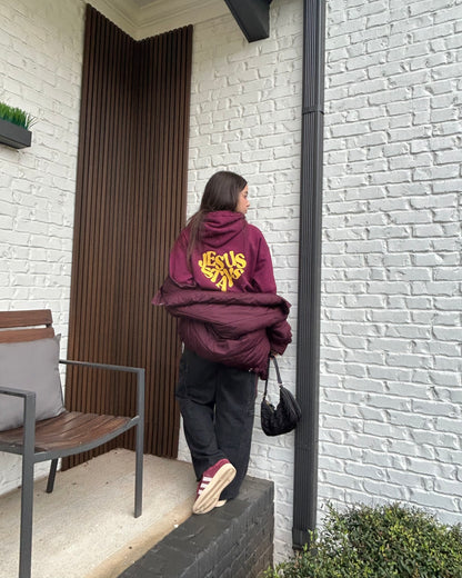 JESUS STAYS MAROON W/ YELLOW