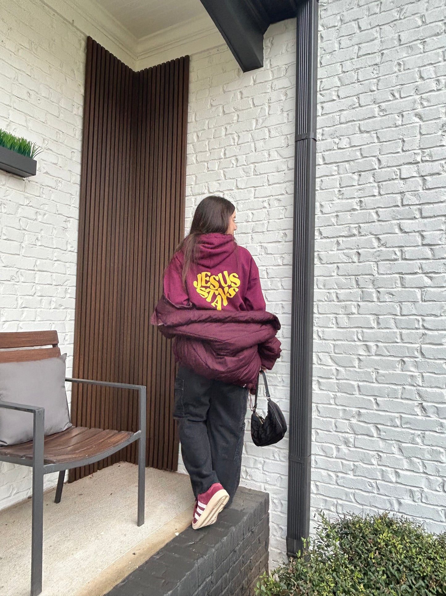 JESUS STAYS MAROON W/ YELLOW