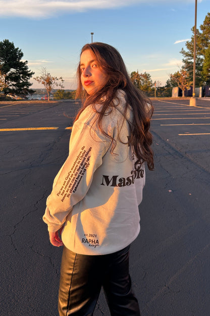 MASTERPIECE HOODIE BEIGE W/ DARK BROWN