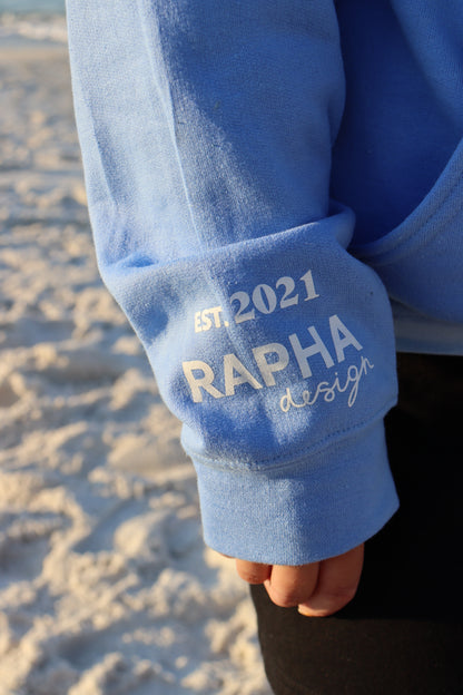 JESUS STAYS HOODIE CAROLINA BLUE W/ WHITE