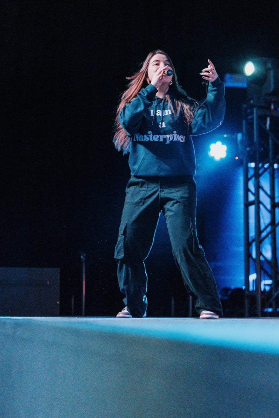 MASTERPIECE HOODIE NAVY W/ LIGHT PINK